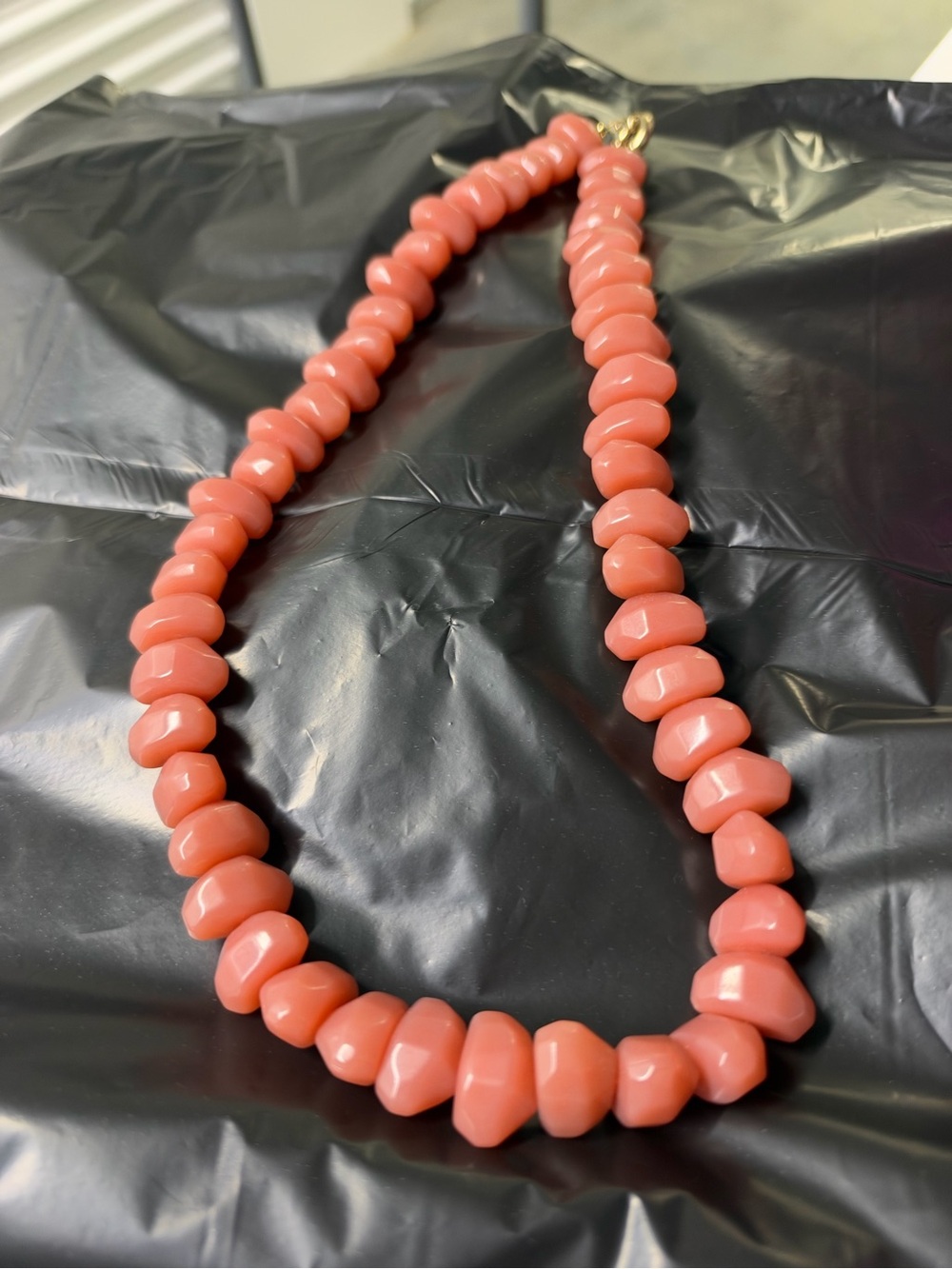 Pink Beaded Statement Necklace